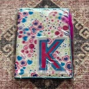 New letter “K” Notebook With Pen